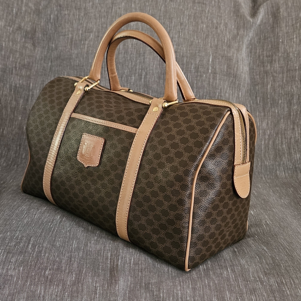 Celine Brown Monogram High-end Luxury M14 Handbag.